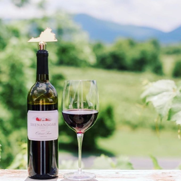 An image showcasing a wine from Shenandoah Vineyards.